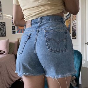 Vintage Levi Denim Cutoffs Size 6